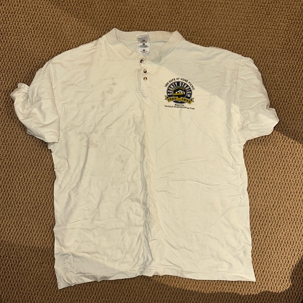 Vintage Brewers county stadium t shirt